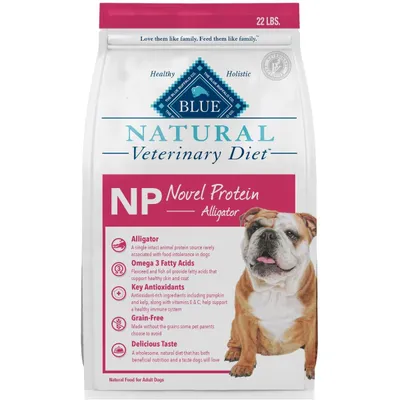 Blue Buffalo Natural Veterinary Diet NP Novel Protein Alligator Dry Dog Food 