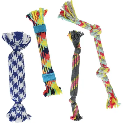 Rocket &amp; Rex Not just Your Plain Old Rope Dog Toy Set 
