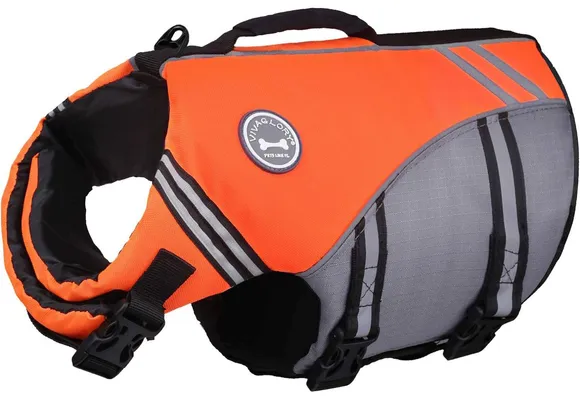 VIVAGLORY Sports Style Dog Life Jacket
