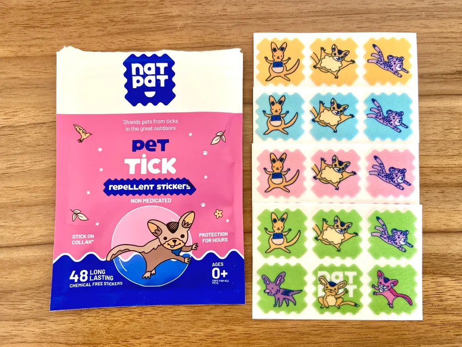 NATPAT Pet Patches - Pet Tick Repellent Stickers