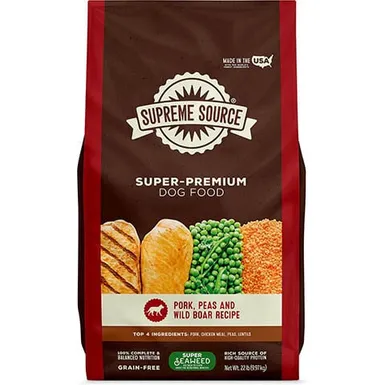 Supreme Source Grain-Free Pork, Peas &amp; Wild Boar Recipe Dry Dog Food