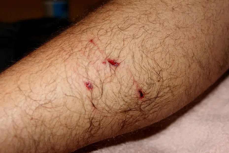 Dog bite on arm