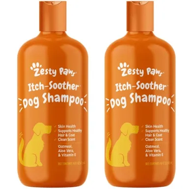 ZESTY PAWS Itch Soother Dog Shampoo with Oatmeal &amp; Aloe Vera