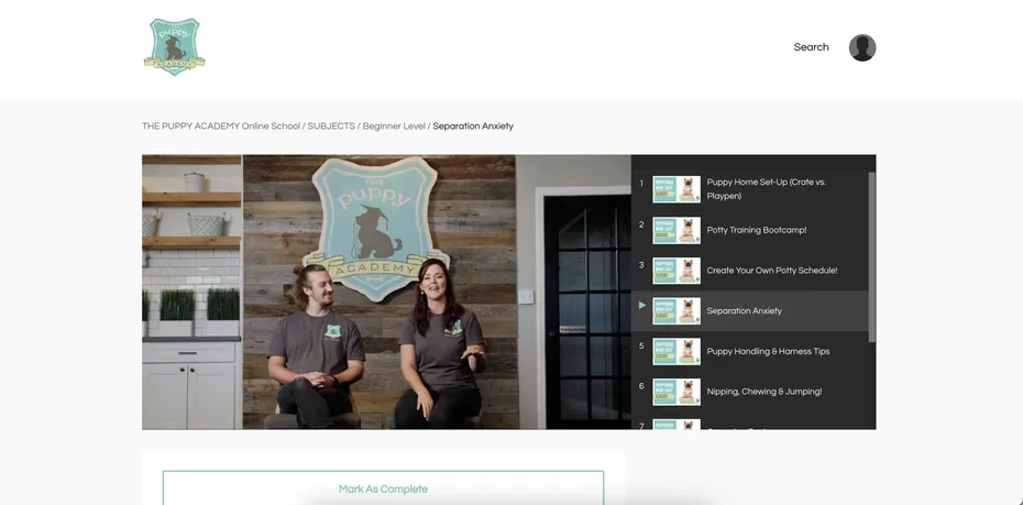 Puppy Academy Online School