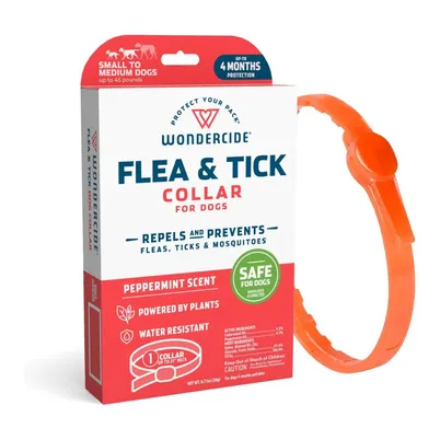 Wondercide Natural Flea, Tick & Mosquito Repellent Small to Medium Dogs Collar, Peppermint