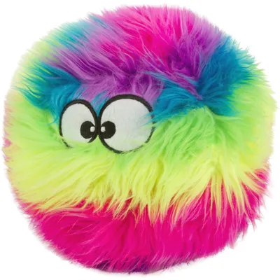 GoDog Furballz Chew Guard Squeaky Plush Dog Toy 