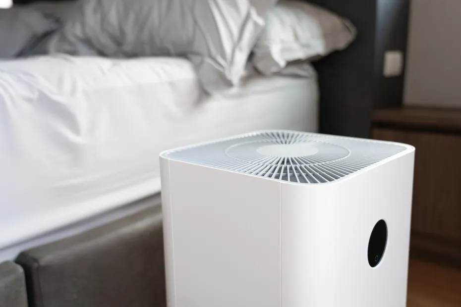 an air purifier in the bedroom