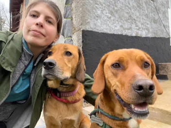 Introducing the Dogsters: Maja and Her Two Dogs, Lava & Hela