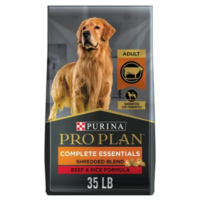 Purina Pro Plan Adult Shredded Beef & Rice Dry Dog Food