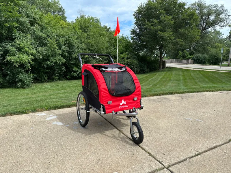 aosom elite II dog bicycle trailer