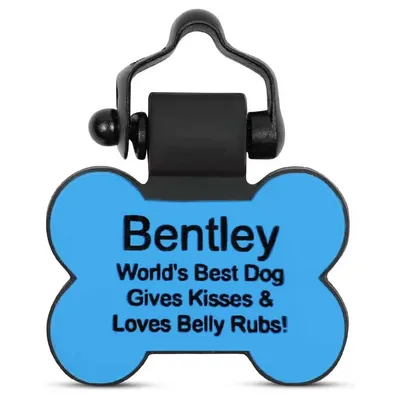 SiliDog The Silent Silicone Dog ID Tag