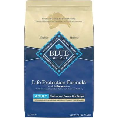 Blue Buffalo Life Protection Formula Natural Adult Dry Dog Food, Chicken and Brown Rice