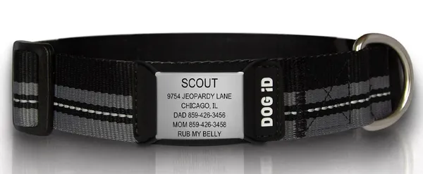 ROAD iD Personalized ID Tag Dog Collar