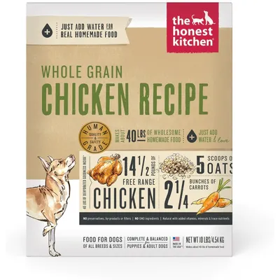 The Honest Kitchen Whole Grain Chicken Recipe Dehydrated Dog Food New