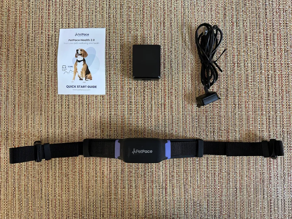 PetPace Smart Dog Collar - product contents