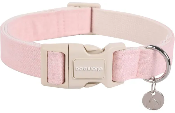DOGWONG Cotton Hemp Dog Collar
