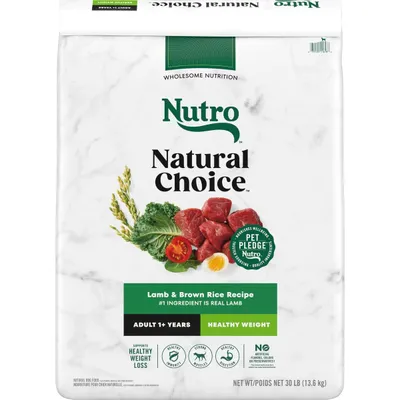 Nutro Natural Choice Healthy Weight Adult Lamb & Brown Rice Recipe Dry Dog Food New