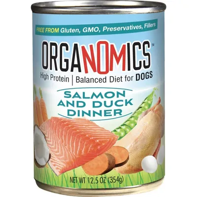 OrgaNOMics Salmon &amp; Duck Dinner Grain-Free Pate Wet Dog Food New