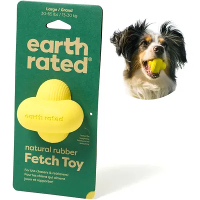Earth Rated Rubber Fetch Chew Dog Toy new