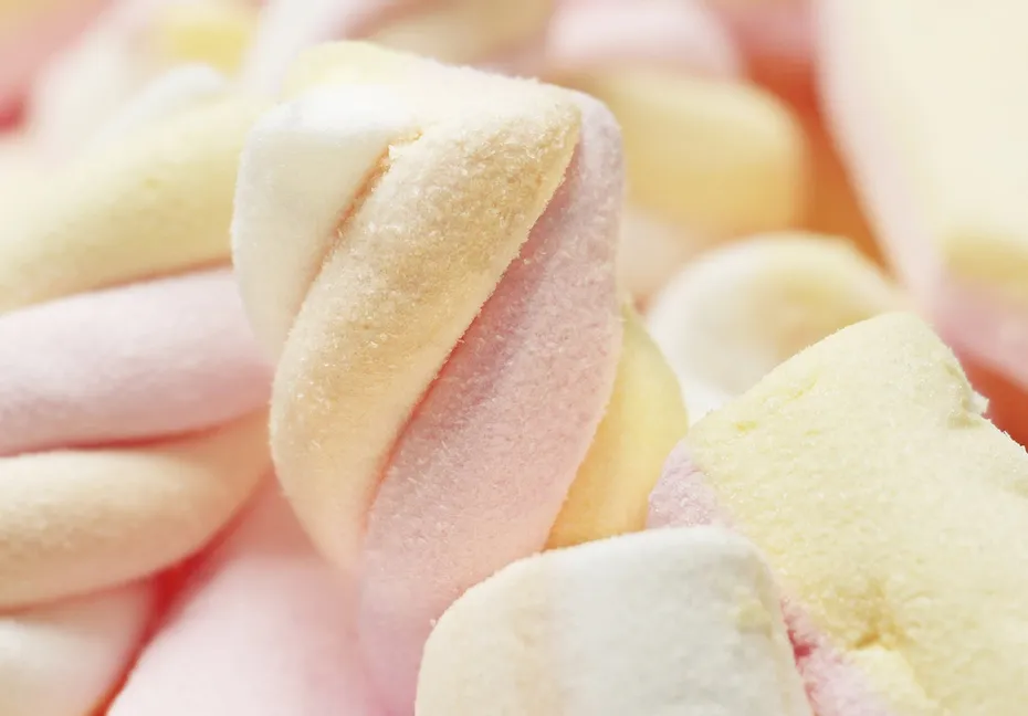 close up of marshmallows