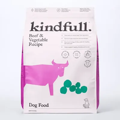 kindfull beef and vegetable recipe dry dog food