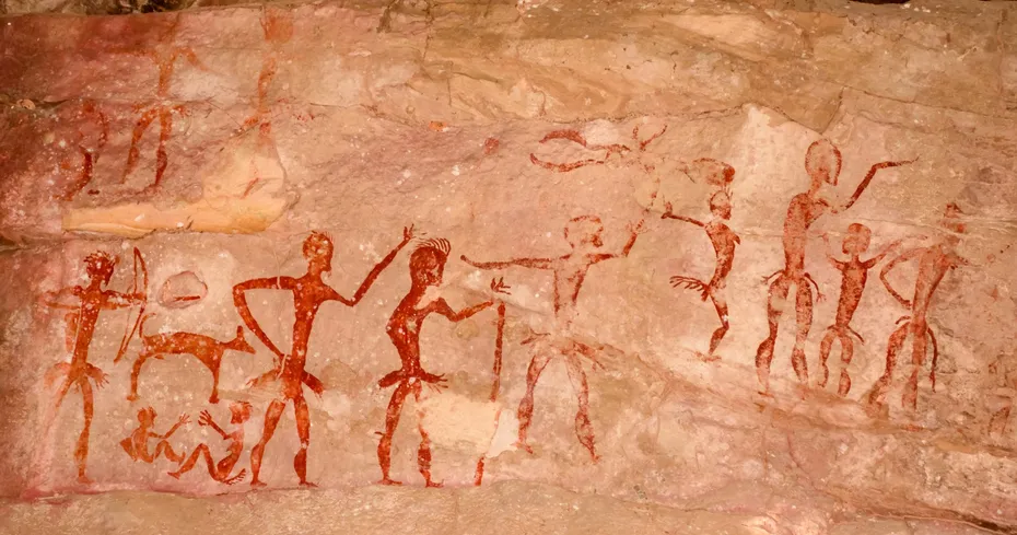 Khao Chan Ngam, Nakhon Ratchasima ancient paintings in cave