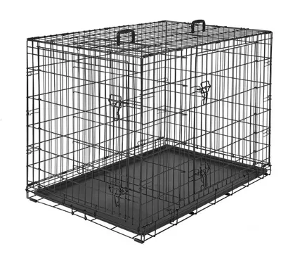 Frisco Fold & Carry Double Door Collapsible Wire Dog Crate