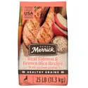 Merrick Healthy Grains Premium Adult Dry Dog Food, Wholesome And Natural Kibble With Salmon And Brown Rice