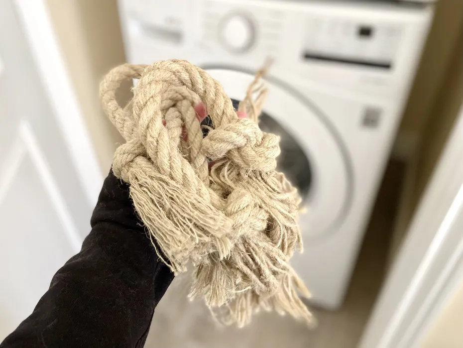 Hemptique dog toys - Putting both toys in the wash