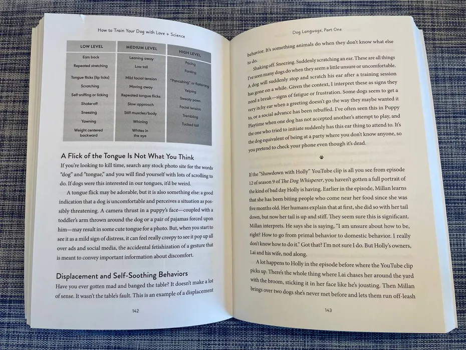 How to Train Your Dog with Love + Science Book Review - book content