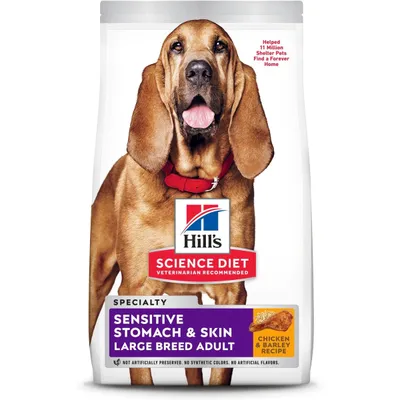 Hill's Science Diet Adult Sensitive Stomach &amp; Skin Large Breed Chicken &amp; Barley Recipe Dry Dog Food 