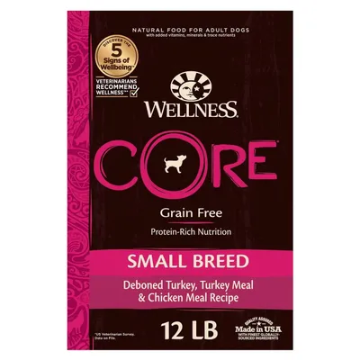 Wellness CORE Grain-Free Small Breed Turkey &amp; Chicken Recipe Dry Dog Food