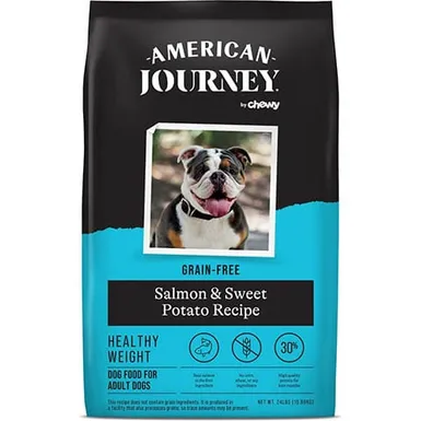 AMERICAN JOURNEY Healthy Weight Salmon &amp; Sweet Potato Recipe Grain-Free Dry Dog Food, 24-lb bag