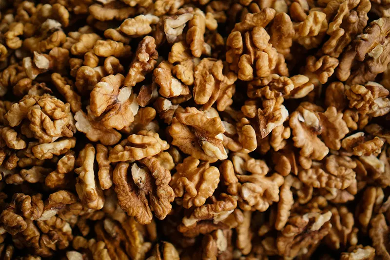 close up walnuts