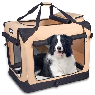 Jespet 3-Door Collapsible Soft-Sided Dog Crate