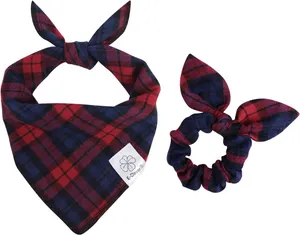 Dog Bandana &amp; Matching Scrunchie Set