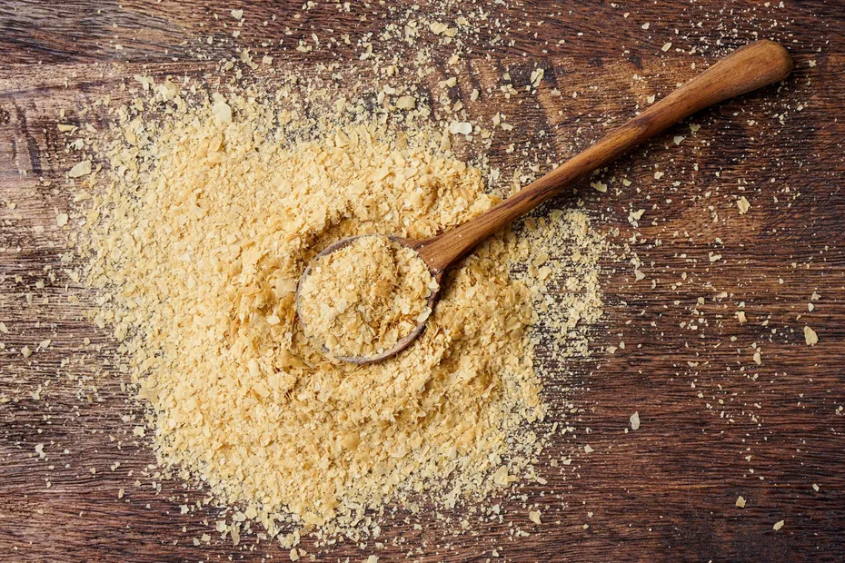 Nutritional yeast flakes, or inactive yeast
