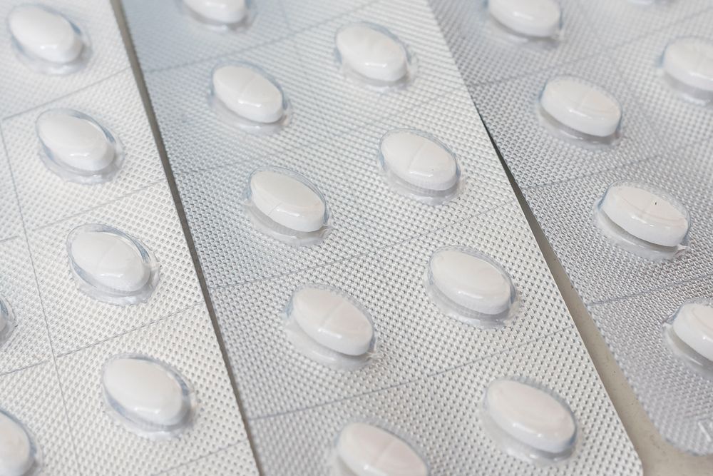 blister packs of cetrizine antihistamine tablets
