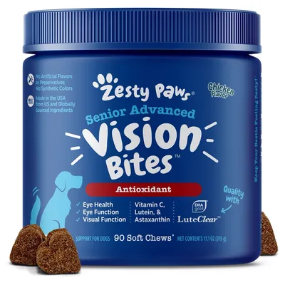 Zesty Paws Advanced Vision Bites Soft Chews Supplement