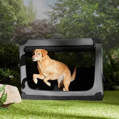 Frisco Indoor &amp; Outdoor 3-Door Collapsible Soft-Sided Dog &amp; Small Pet Crate