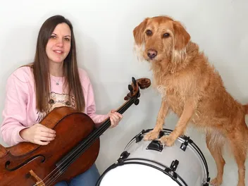 Meet Anabel, the Drumming Dog Making Music With Her Best Friend