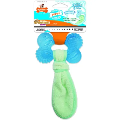 Nylabone Puppy Chew Freezer Dog Bone Chill &amp; Chew Bone new