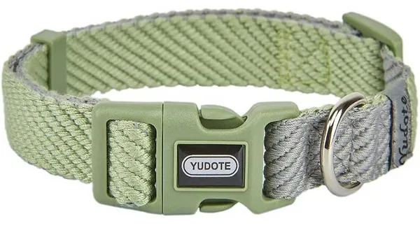 YUDOTE Soft Cotton Hemp Dog Collar