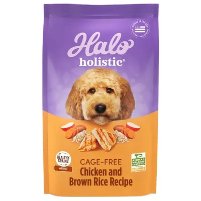Halo Holistic Dog Food Cage Free Chicken &amp; Brown Rice Formula