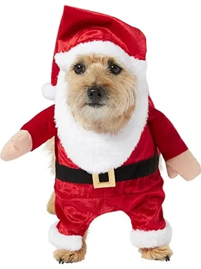 Frisco Front Walking Santa Dog &amp; Cat Costume