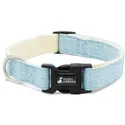 Fuzzy Friends Blue Hemp Dog Collar