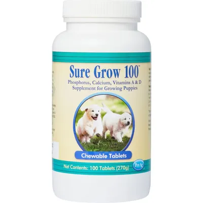 PetAg Sure Grow 100 Calcium &amp; Phosphorus Supplement for Puppies 