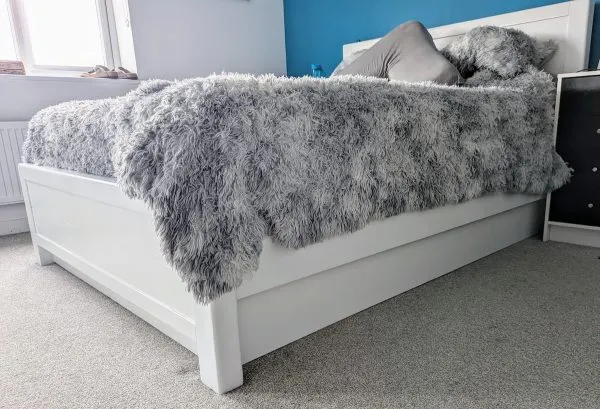 Some clever adjustments have 'poop-proofed' the underside of our bed.