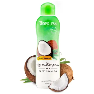 TropiClean Hypo-Allergenic Gentle Coconut Puppy &amp; Kitten Shampoo