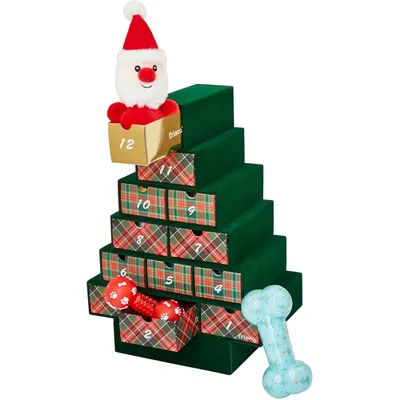 Frisco Holiday 12-Day Advent Calendar with Toys for Dogs